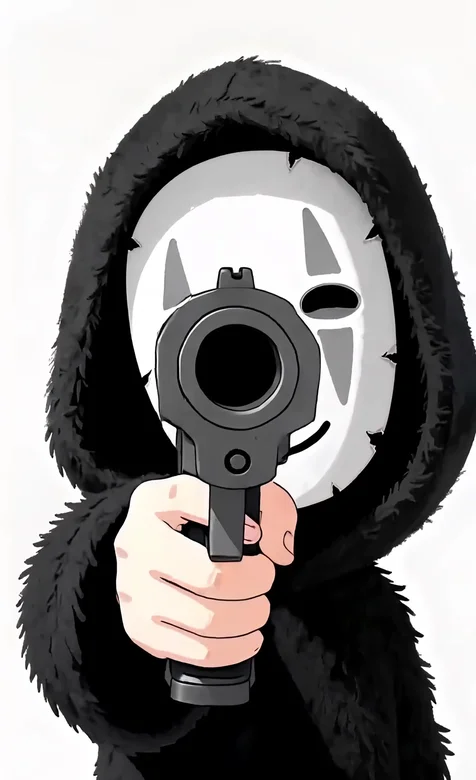 无脸男·毛绒连帽 暗黑治愈风 千与千寻动漫动态壁纸（高热度动态壁纸）