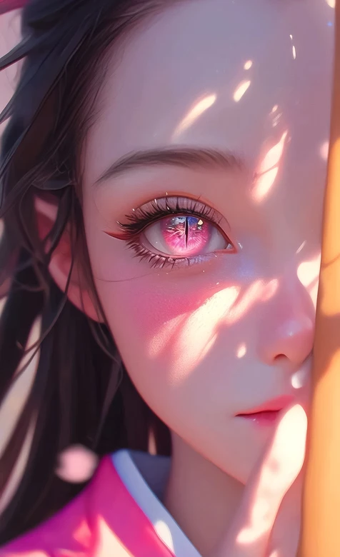 二次元美少女·粉色眼眸 国风唯美动漫壁纸 治愈系屏保