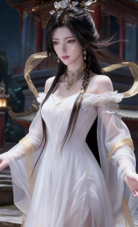 凡人修仙传女主人物 国风唯美AI生成 仙侠古建动态壁纸