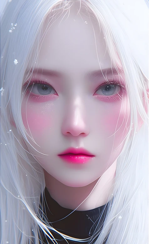 白发少女·冰晶梦幻风 原创形象 高质感手机壁纸