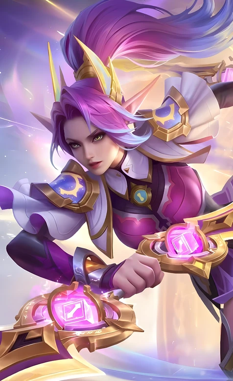 英雄联盟 黛安娜·双剑幻光 奇幻唯美风 热门竖屏壁纸