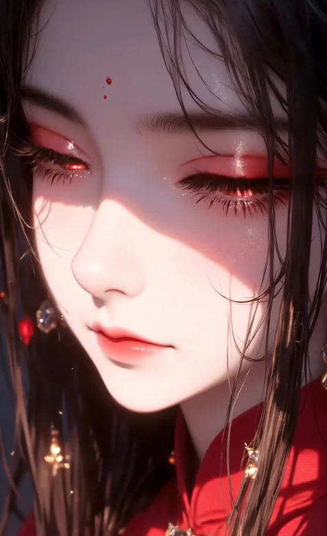 古风红衣女子·国风唯美风 原创动态壁纸