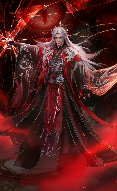 古风霸气帅哥·王林·红黑华服暗黑国风国漫超燃壁纸
