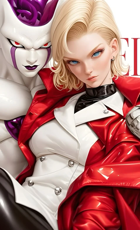 弗利萨&人造人18号 写实动漫风龙珠同人 高质感手机壁纸