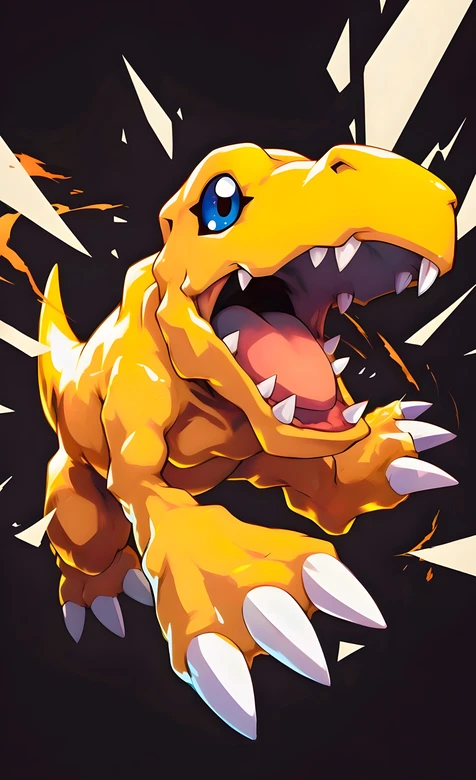 亚古兽·咆哮出击 数码宝贝二次元热血风高燃壁纸