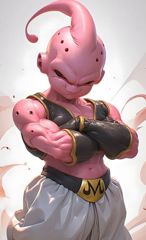 魔人布欧·肌肉迸发 3D写实风《龙珠》经典反派壁纸