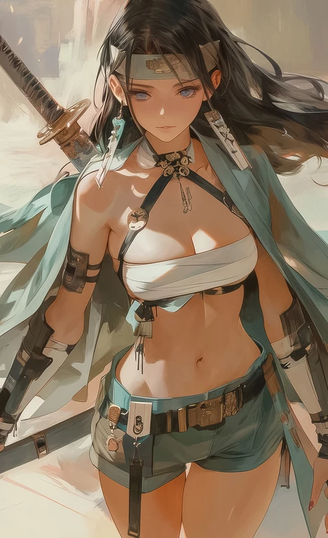 古风女武士·佩刀飒爽 唯美武侠风手机壁纸（高热度：古风女武士壁纸）