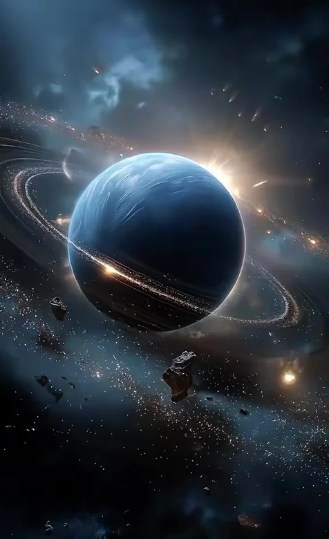 环带行星·科幻星云流星·唯美宇宙动态手机壁纸