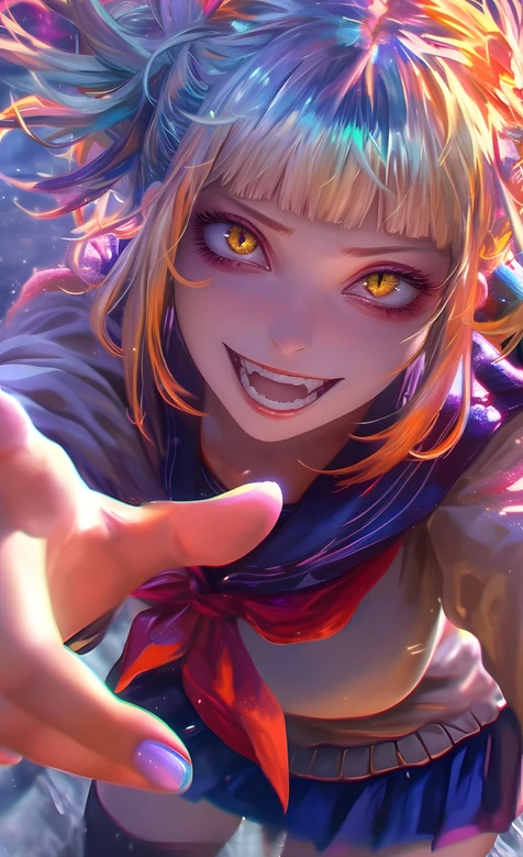 渡我被身子·邪魅笑容 炫彩写实风 我的英雄学院 动漫壁纸