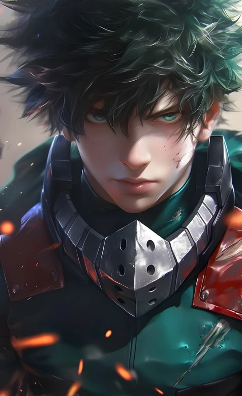 绿谷出久·战斗伤痕 写实风我的英雄学院动漫壁纸 热血系