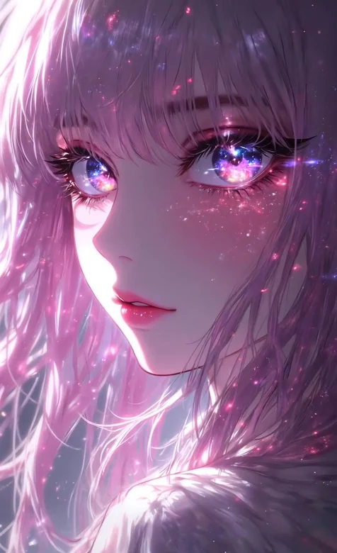 星空眼眸少女·星尘发丝梦幻风 二次元动态手机壁纸热榜