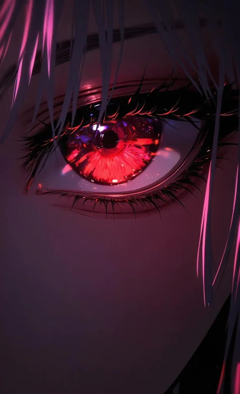 暗黑二次元动漫红眼特写·高燃动漫眼睛动态壁纸