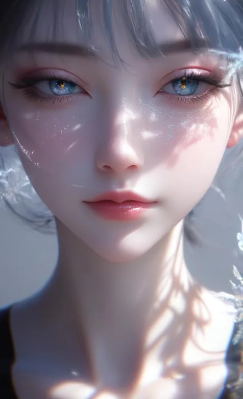 冰雪少女·雪花光影写实唯美风 动态手机壁纸精选###