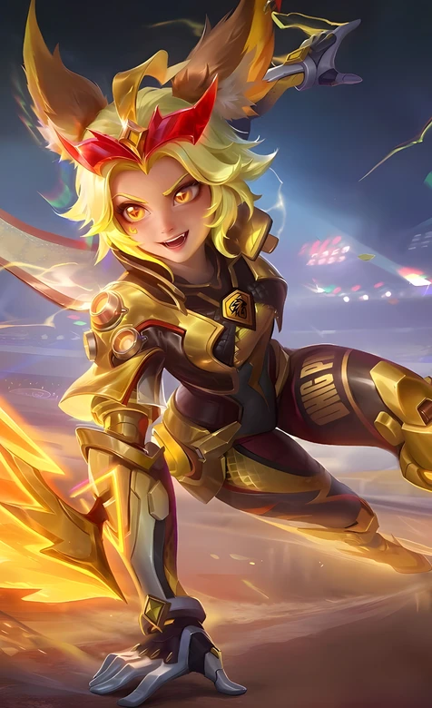 沈梦溪·机甲闪电战 王者荣耀科幻竞技风壁纸