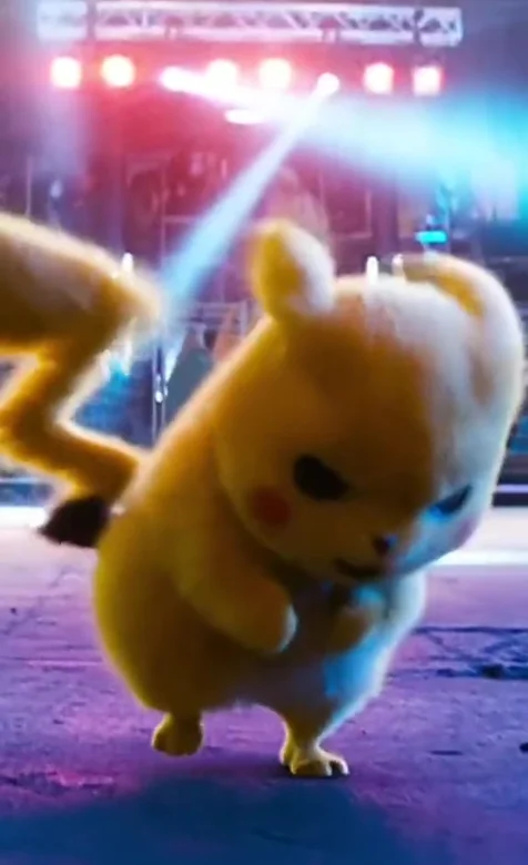 皮卡丘·毛绒质感 赛博霓虹风 大侦探皮卡丘动态壁纸