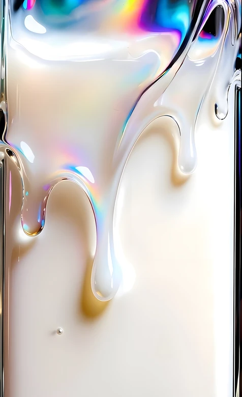 液态流体虹光流淌·梦幻炫彩风 高质感手机壁纸精选