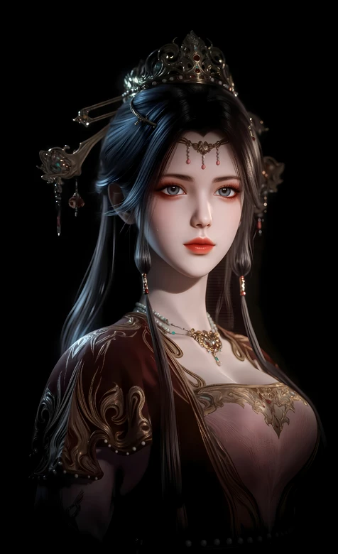 牧神记七公主灵毓秀·华丽金饰写实风古风手机壁纸精选