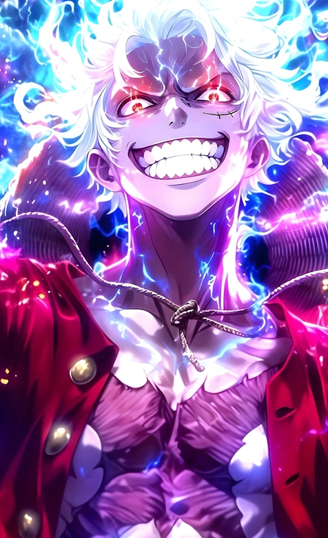 蒙奇·D·路飞·五档尼卡·炫酷电光 海贼王动漫壁纸