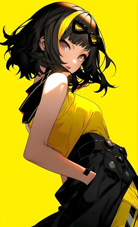 黑黄发色动漫女孩·二次元潮流风 高人气竖屏壁纸