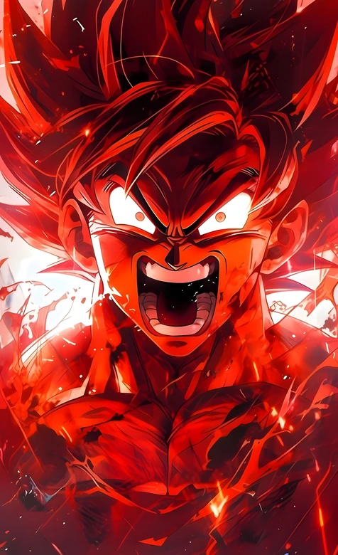 孙悟空·界王拳爆发 热血动漫龙珠手机高清壁纸