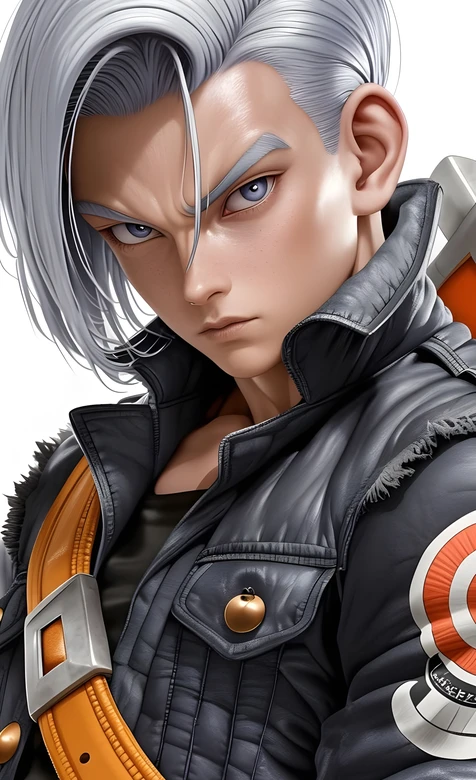 特兰克斯·银发冷俊（3D写实风·龙珠动漫）手机壁纸