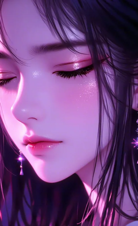 紫眸少女·唯美CG风动态手机壁纸（二次元高人气壁纸）