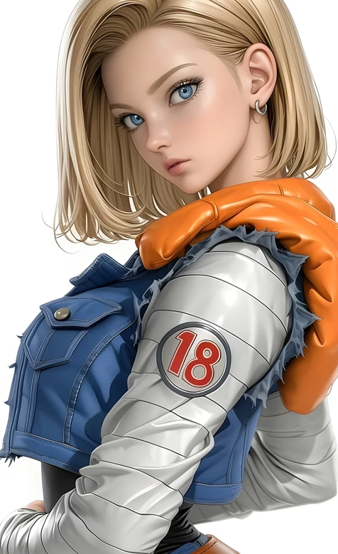 人造人18号·写实风 龙珠动漫经典角色高人气壁纸