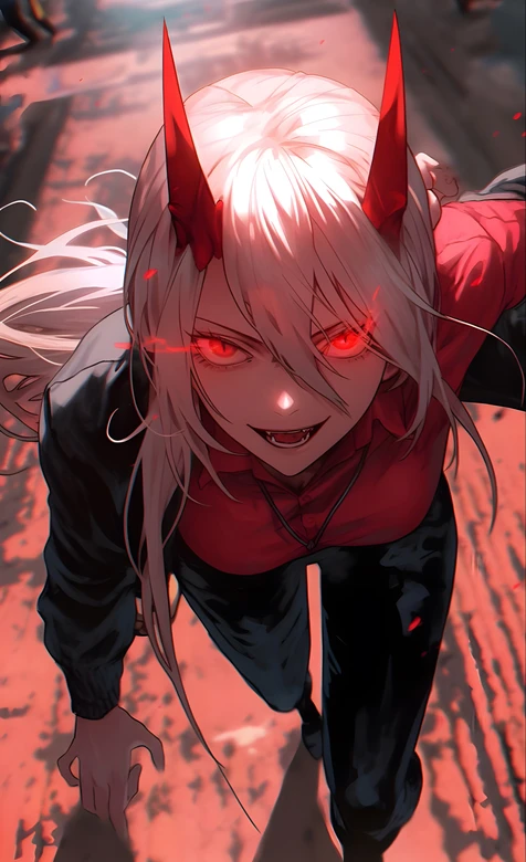 帕瓦·血魔觉醒 暗黑风《电锯人》高燃手机壁纸