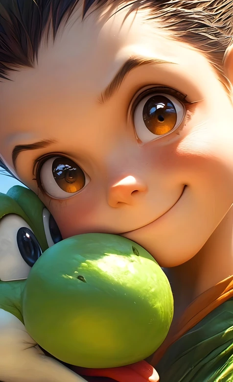 小杰（全职猎人）×杰尼龟（宝可梦） 3D写实动漫互动壁纸 超萌治愈