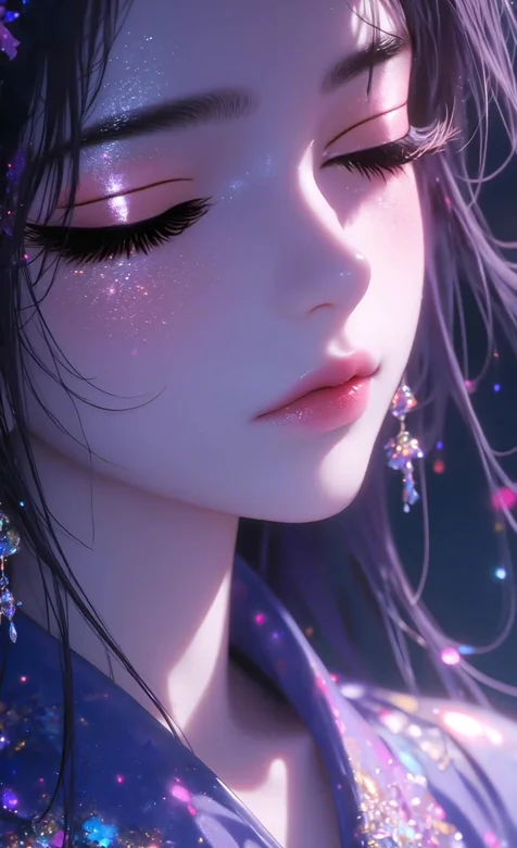 古风少女·星尘紫眸 唯美梦幻国风动态壁纸（高热度古风动态壁纸）