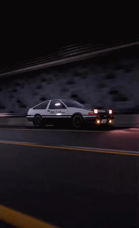 头文字D AE86·赛博朋克风 夜间疾驰动态壁纸热款