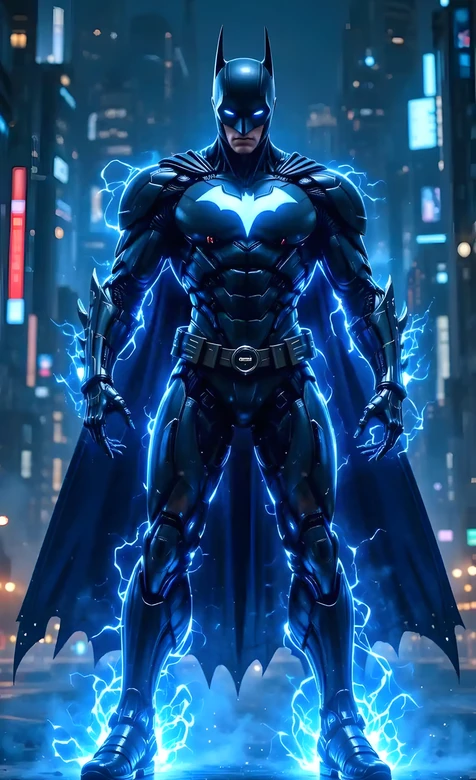 蝙蝠侠·电光战甲 赛博朋克都市风影视壁纸