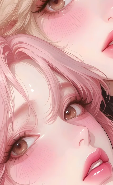 唯美二次元美少女·粉色系柔焦质感 高甜少女感手机壁纸推荐