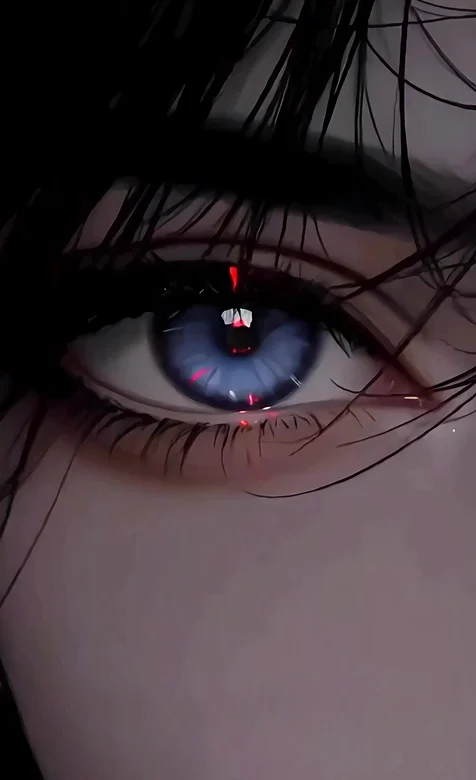 暗黑唯美动漫角色·闭眼红芒黑发·高人气动态手机壁纸