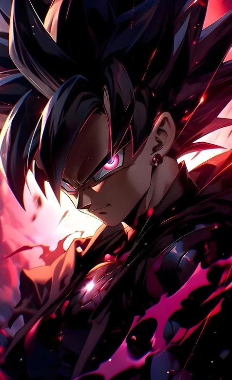 黑悟空·暗黑气焰 龙珠赤黑风手机壁纸