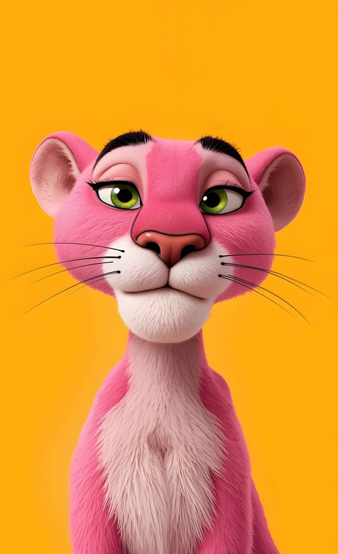 粉红豹·拟人拟真风 高人气萌系壁纸