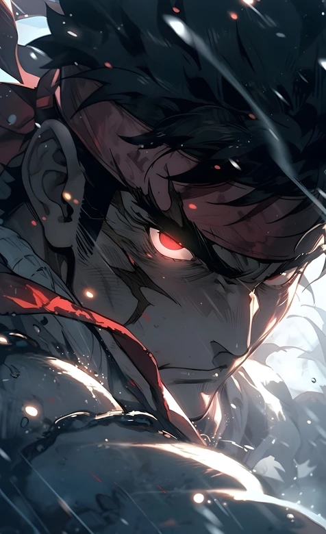 隆·杀意红瞳 暗黑热血风 街头霸王热血格斗壁纸