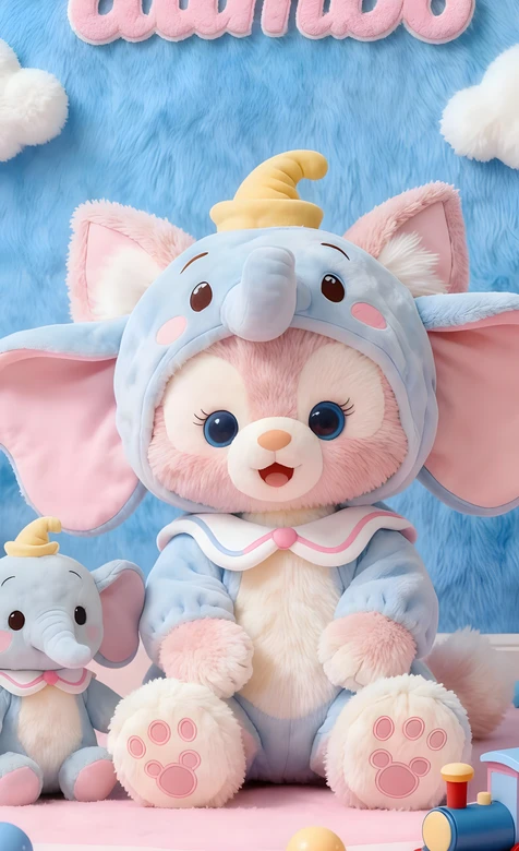 星黛露cos小飞象Dumbo 迪士尼治愈可爱壁纸