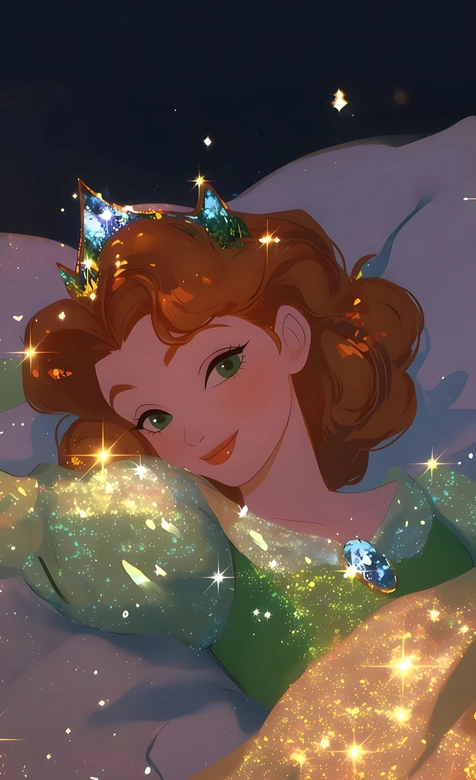 安娜·星光裙冠闪耀 迪士尼梦幻风冰雪奇缘壁纸