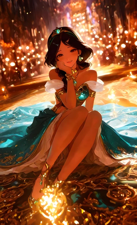 茉莉公主·华贵梦幻 迪士尼阿拉丁二次元唯美壁纸（热门公主壁纸）