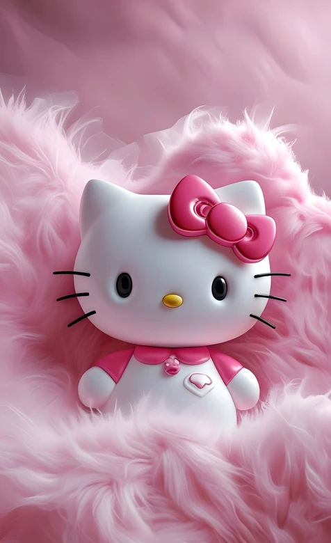 Hello Kitty·粉色蝴蝶结 甜美梦幻风 三丽鸥 高人气少女心壁纸