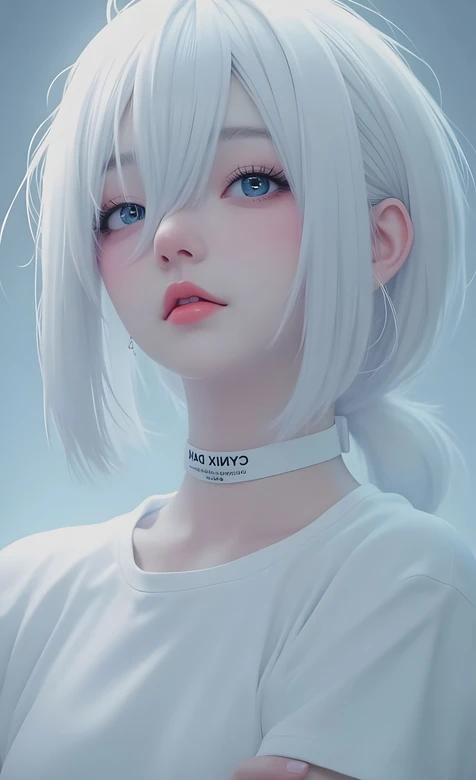 白发蓝眼少女·唯美写实二次元·高人气竖屏壁纸