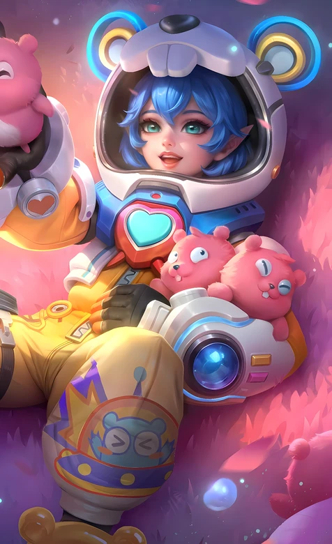 蔡文姬·太空萌宠 王者荣耀国漫风超萌游戏壁纸