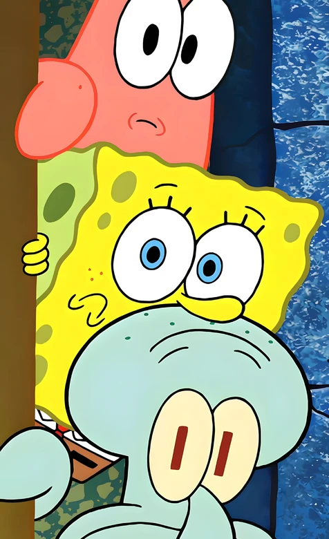 海绵宝宝·派大星·章鱼哥探头 美漫卡通风 海绵宝宝动漫壁纸精选