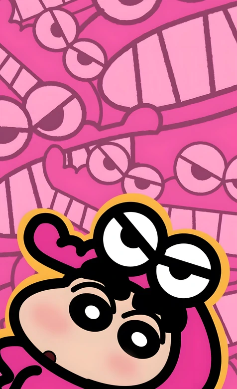 野原新之助·青蛙头套 蜡笔小新潮酷壁纸