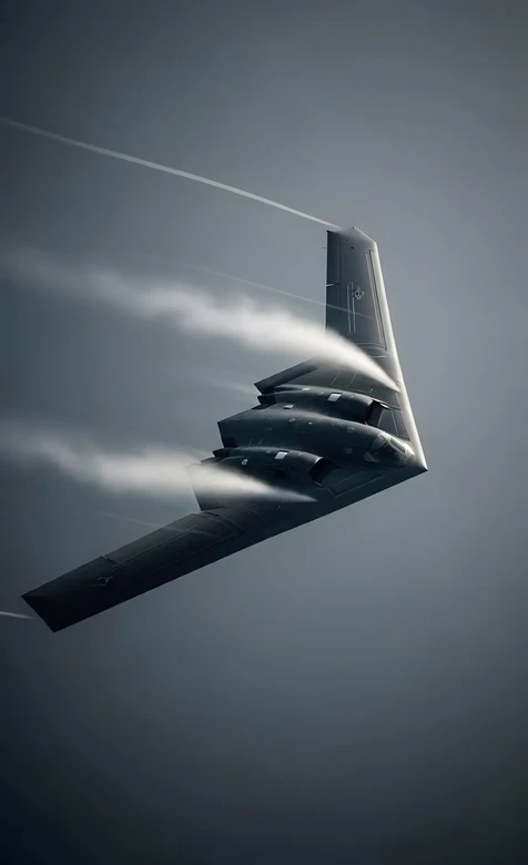 B-2隐身轰炸机·暗黑写实风 高空威慑军事壁纸热款