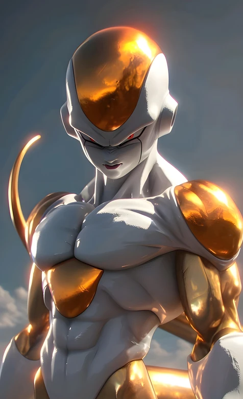 黄金弗利萨·金属质感 写实风龙珠角色 热血壁纸