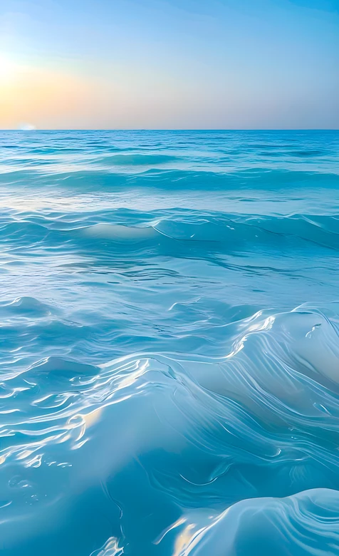 海洋波浪·唯美清新治愈风手机壁纸（清新海洋背景）
