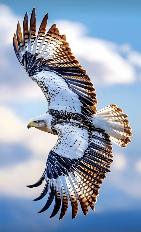 写实风翱翔飞鹰·霸气飞行动物手机壁纸