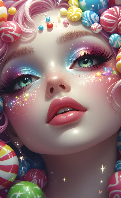 梦幻糖果拟人形象·唯美童话风 超火手机壁纸